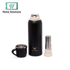 Alternative view of Stainless Steel Insulated Water Bottle with Screw-On Cap - 27 oz (800ml), Black