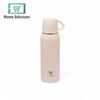 Stainless Steel Insulated Water Bottle with Screw-On Cap - 27 oz (800ml), White