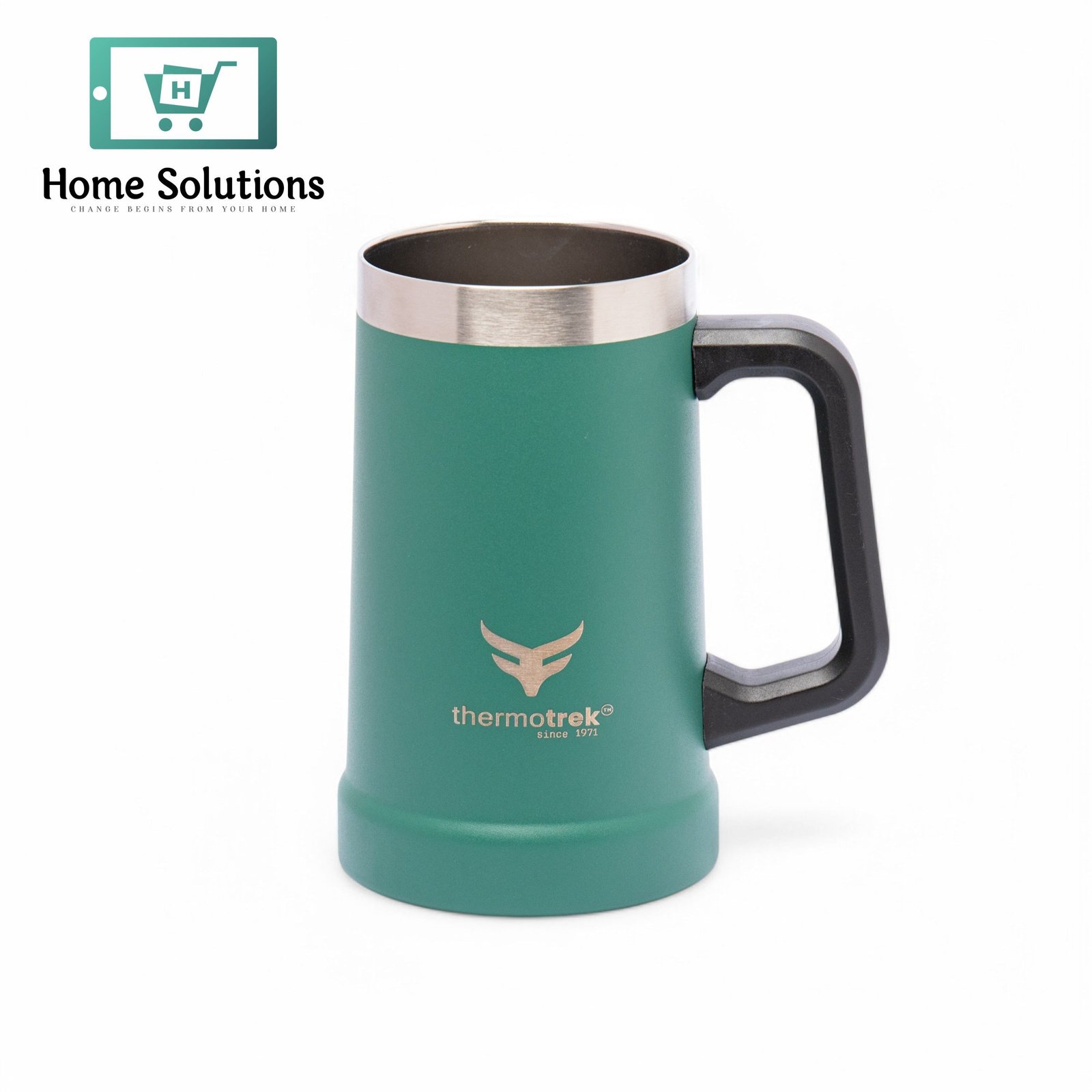 Stainless Steel Insulated Mug with Handle - 24 oz (710ml), Green 3 Stainless Steel Insulated Mug with Handle - 24 oz (710ml), Green