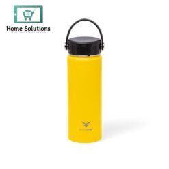 Stainless Steel Insulated Water Bottle with Screw-On Cap - 20 oz (590ml), Yellow