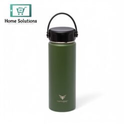 Stainless Steel Insulated Water Bottle with Screw-On Cap - 20 oz (590ml), Military Green