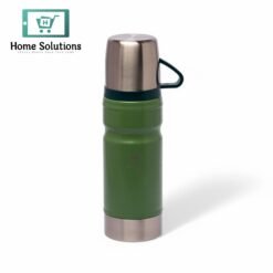 Stainless Steel Insulated Water Bottle with Screw-On Cap - 23 oz (680ml), Dark Green