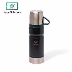 Stainless Steel Insulated Water Bottle with Screw-On Cap - 23 oz (680ml), Black