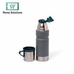 Alternative view of Stainless Steel Insulated Water Bottle with Screw-On Cap - 23 oz (680ml), Grey