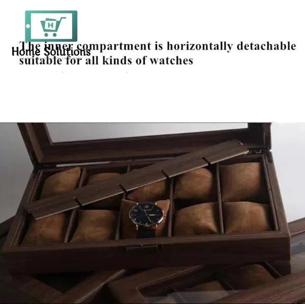 Wooden Watch Storage Box 6 Wooden Watch Storage Box - Image 4