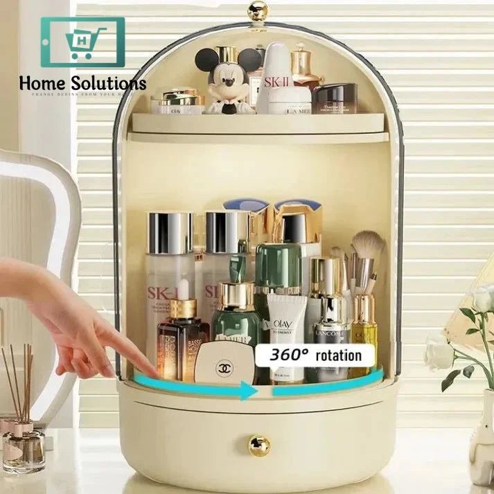 Clear Rotating Makeup Organizer 5 Clear Rotating Makeup Organizer - Image 3