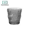 6-Piece Frozen Ice Textured Glass Set | Gray Drinkware Collection - 280ml