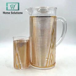 Luxury Pattern Water Pitchilteer Acrylic Drinking Jugs Pitchers Water Jug Set 4 - Home Solutions