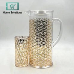 Luxury Pattern Water Pitchilteer Acrylic Drinking Jugs Pitchers Water Jug Set 7 - Home Solutions