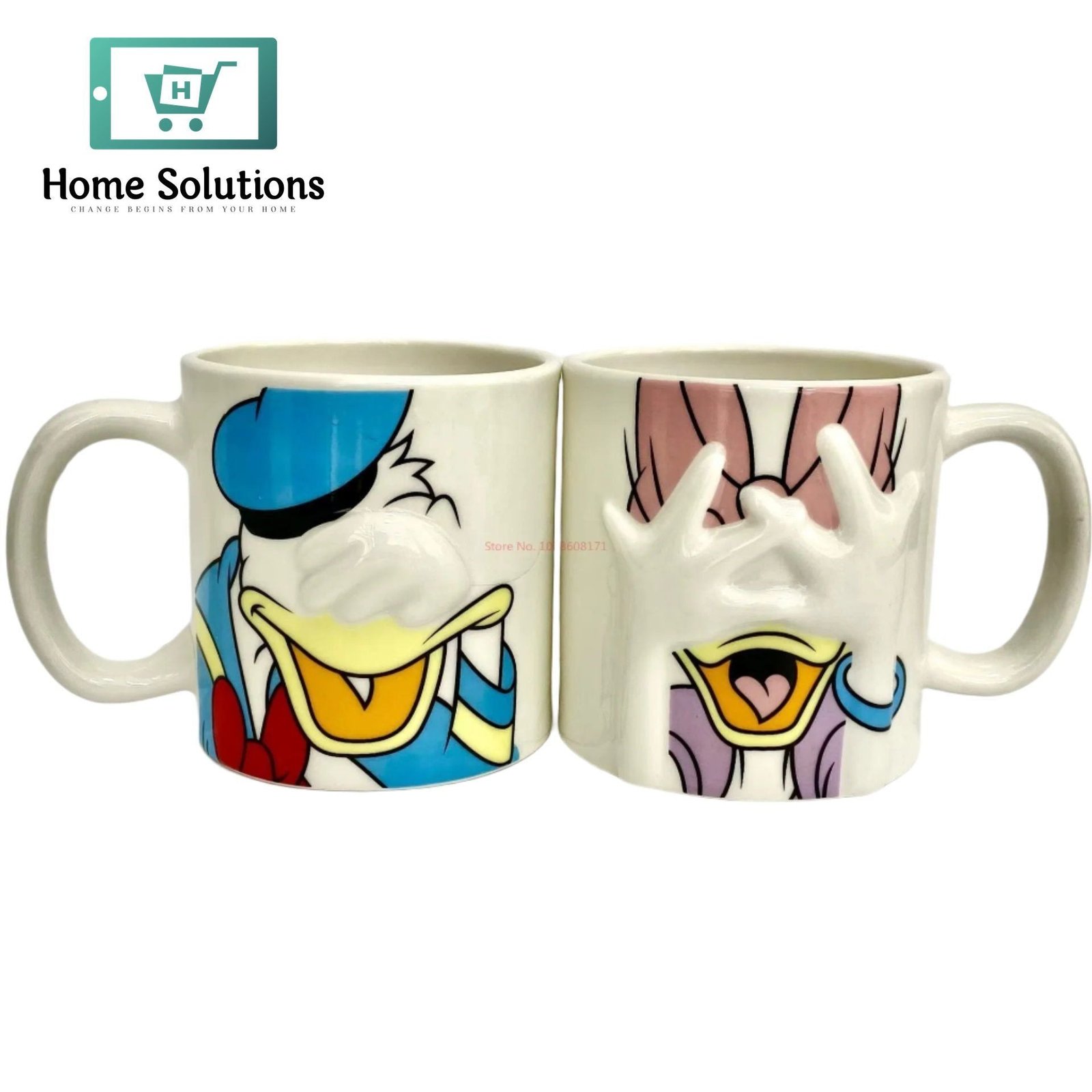 DISNEY Mickey & Friends Ceramic Embossed Mug (Set of 2) 4 DISNEY Mickey & Friends Ceramic Embossed Mug (Set of 2) - Image 2