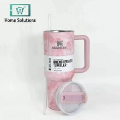 Alternative view of Stanley 40oz Marble Tumbler – Printed Edition with Handle (Light-Pink)