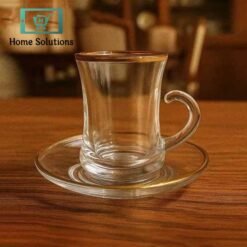 TCF415 L12 6PcsCup Saucer Set 100ml 8c - Home Solutions