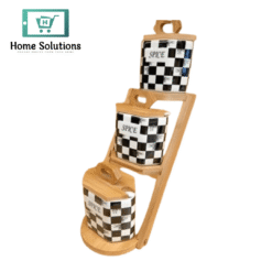 Checkered Chess Design Ladder Spice Set