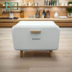 Alternative view of Wooden Leg Bread Bin With Magnetic Closing