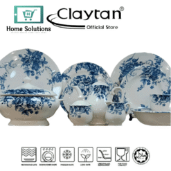 Claytan Gorgeous Navy Blue 61 Pcs Dinner Set