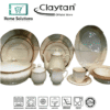 Claytan Brown Lining 47 Pcs Dinner Set