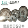 Claytan Gorgeous Brown 47 Pcs Dinner Set