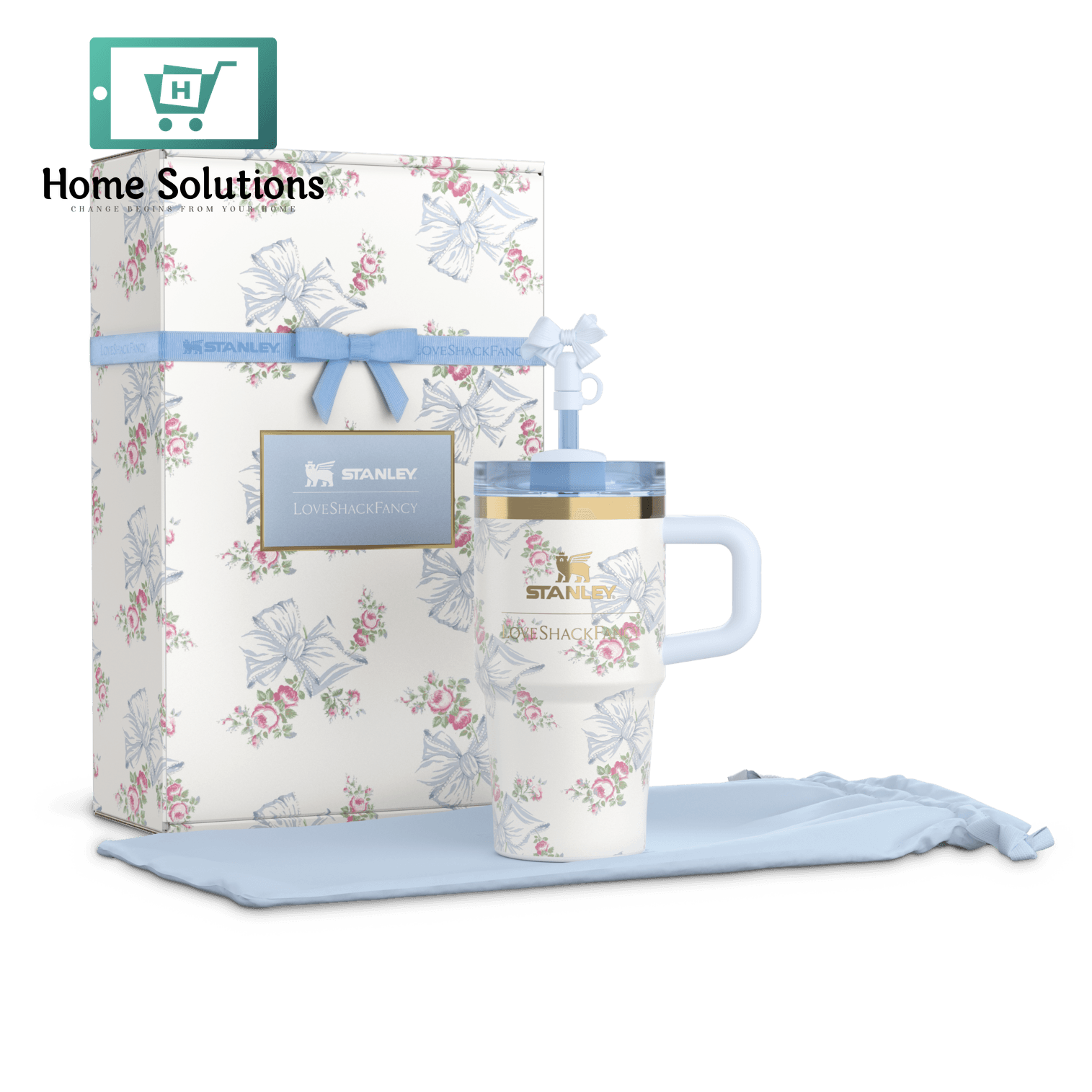 Stanley x LoveShackFancy 20oz Quencher – Rosa Beaux Blue Original Packing 3 Stanley x LoveShackFancy 20oz Quencher Rosa Beaux Blue – Original Packaging