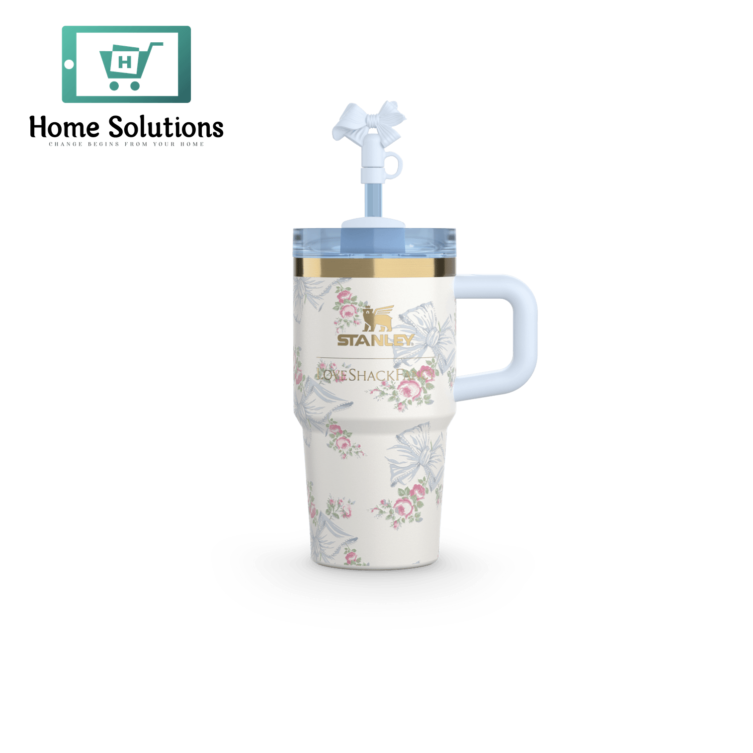 Stanley x LoveShackFancy 20oz Quencher – Rosa Beaux Blue Original Packing 4 Stanley x LoveShackFancy 20oz Quencher – Rosa Beaux Blue Original Packing - Image 2