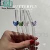 Butterfly Glass Straw - Set of 6