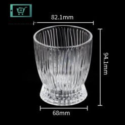 Ribbed Crystal Glass Tumbler Set – 300ml (10oz) | Set of 6 10 Wholesale New Creative Striped Design Crystal Glasses Clear Coffee Juice Water Glass Cup Mug Glass Ware Tumbler for Families 38424160 0143 4ee7 a240 767216ac2e8e - Home Solutions