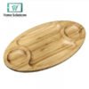 Wilmax Natural Bamboo 3 Section Platter 14 x 8 1 Inch Price in Pakistan - Home Solutions