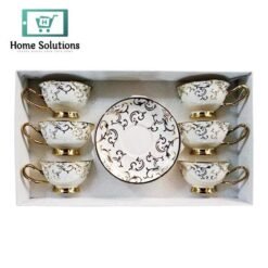 Cup & Saucer Set 6-Piece  – Elegant Tea & Coffee Serveware