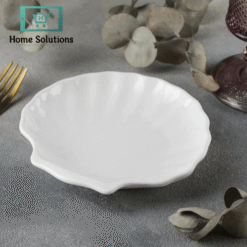 Alternative view of Wilmax England Fine Porcelain Shell Dishes – 6", 8" & 10" Sizes