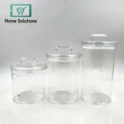 acrylic 3 pcs airtight jar set of 3 5 in Pakistan - Home Solutions