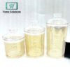3-Piece Round Airtight Acrylic Jar Set – Transparent Storage Containers