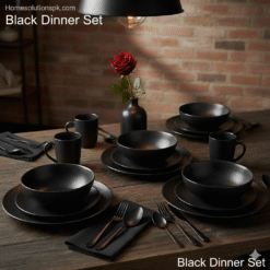 Black Dinner Set