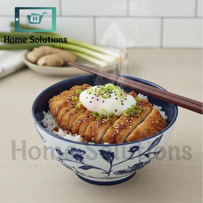 Fine Porcelain Round Bowl 4.5" - Blue Floral Design 3 Fine Porcelain Round Bowl 4.5" - Blue Floral Design