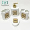 ceramic bathroom accessories set of 4 0 in Pakistan - Home Solutions