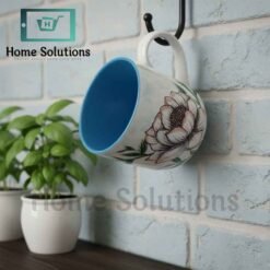 Pink Floral Fine Porcelain Mug 400ML | Coffee & Tea 7 cp2 - Home Solutions