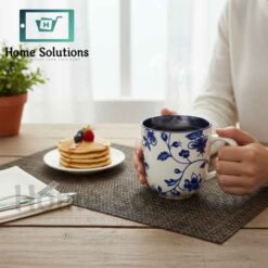 Elegant Blue Floral Porcelain Mug | 400ml Coffee Tea 9 cup ce6e5b57 6717 4532 b13f abdd59532a61 - Home Solutions