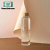Cylinderical Shape Glass Bottle With Organic Bamboo Lid 700ml