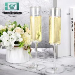 Cylindrical Fluted Wine Glass Set of 6 11 Cylindrical Fluted Wine Glass KITCHENWARE