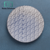 danny home ceramic dinner plate blue wave pattern design for modern table decor 605 - Home Solutions