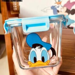 DISNEY Mickey & Friends Airtight Glass Food Storage Box - 900ml