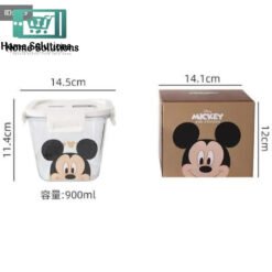 DISNEY Mickey & Friends Airtight Glass Food Storage Box - 900ml
