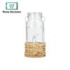Danny Home 3100ml Glass Dispenser with Tap & Handwoven Stand