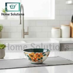 Round Fine Porcelain Bowl 4.5" | Floral Design 8 fine2 - Home Solutions