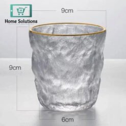 frosted glass cup glacier mug lead free heat resistant transparent crystal beer whiskey brandy vodka cup multi pattern drinkware aliexpress 15 in Pakistan - Home Solutions