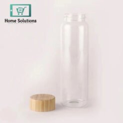 glass cylinder bottle with wooden lid 1.0ltr 0 in Pakistan 1 - Home Solutions