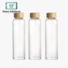 glass water bottle with bamboo lid2 62199 middle - Home Solutions
