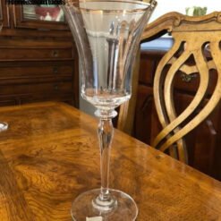 MIKASA Crystal Gold Rim Austria Stemmed Wine Glass - Set of 6