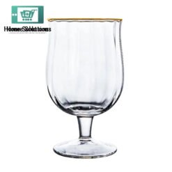 NUPTIO Low Stem Crystal Cocktail & Drink Serving Glass - 320ml - Set of 6