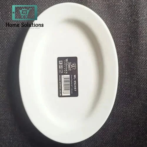 Wilmax England Fine Porcelain Oval Platter 8" | 20 cm Elegant Serving Platter 5 Wilmax England Fine Porcelain Oval Platter 8" | 20 cm Elegant Serving Platter - Image 3