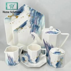 oxford hexagon tea set of 24 piece 2 in Pakistan - Home Solutions