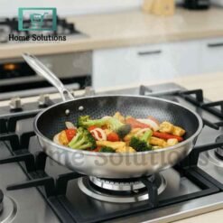 Alternative view of HoneyComb Frypan with Lid - Non-Stick Stainless Steel